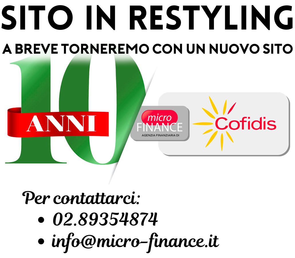 Micro FINANCE - Coming Soon - Anniversario 10 anni