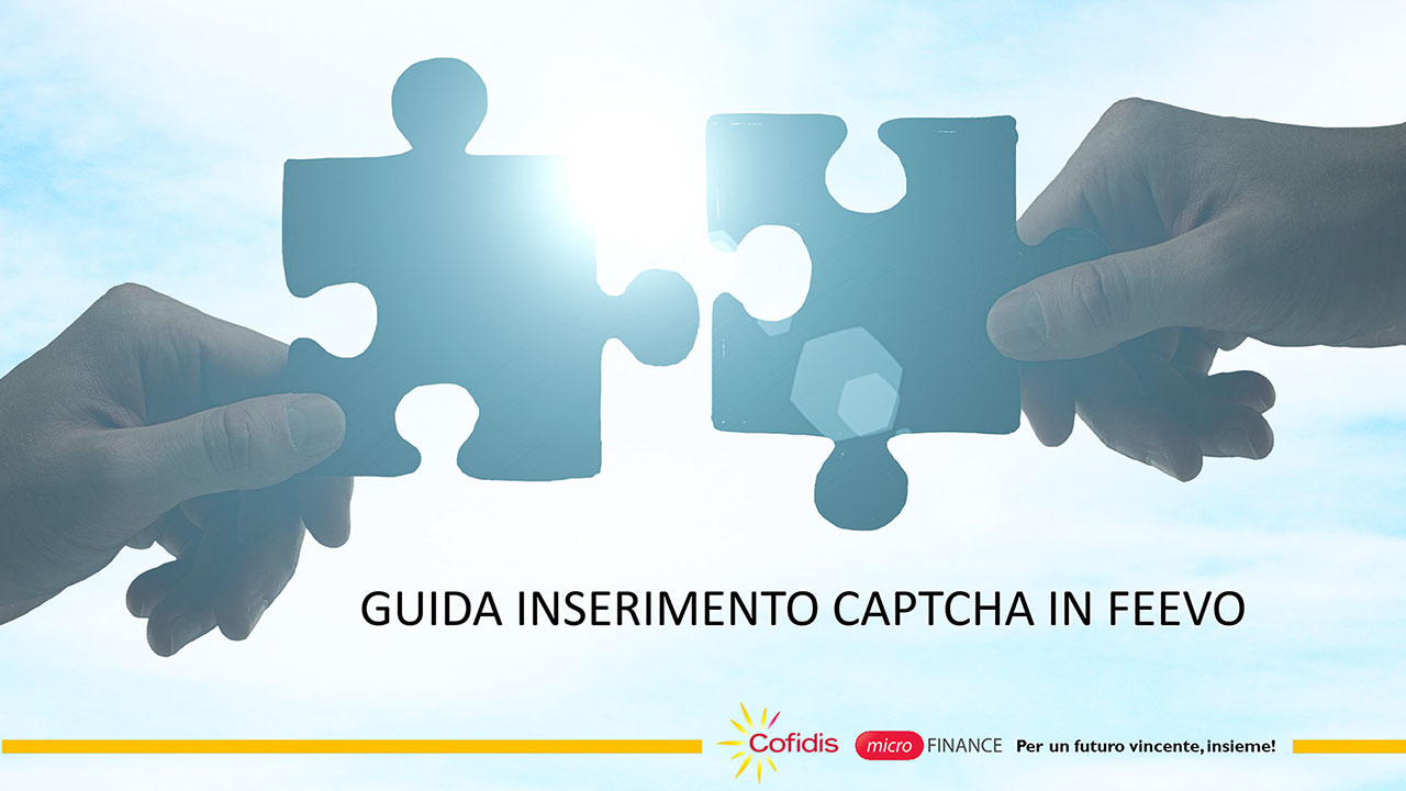 Micro FINANCE - GUIDA CAPTCHA Micro FINANCE - GUIDA CAPTCHA
